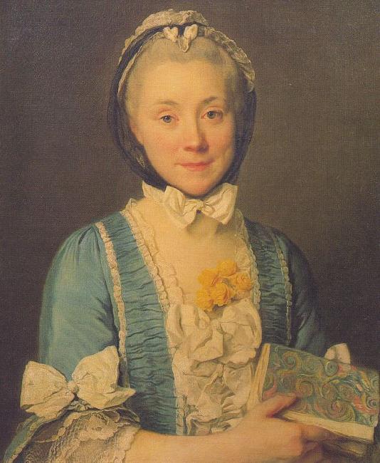  Joseph-Siffred  Duplessis Madame Lenoir, Mother of Alexandre Lenoir Sweden oil painting art